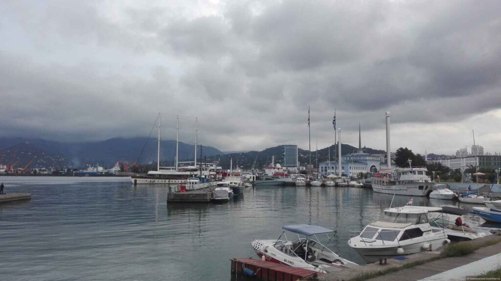 Batumi port in November