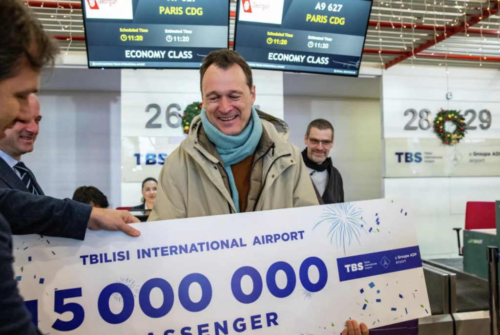 Tbilisi Airport welcomes its 5 millionth passenger