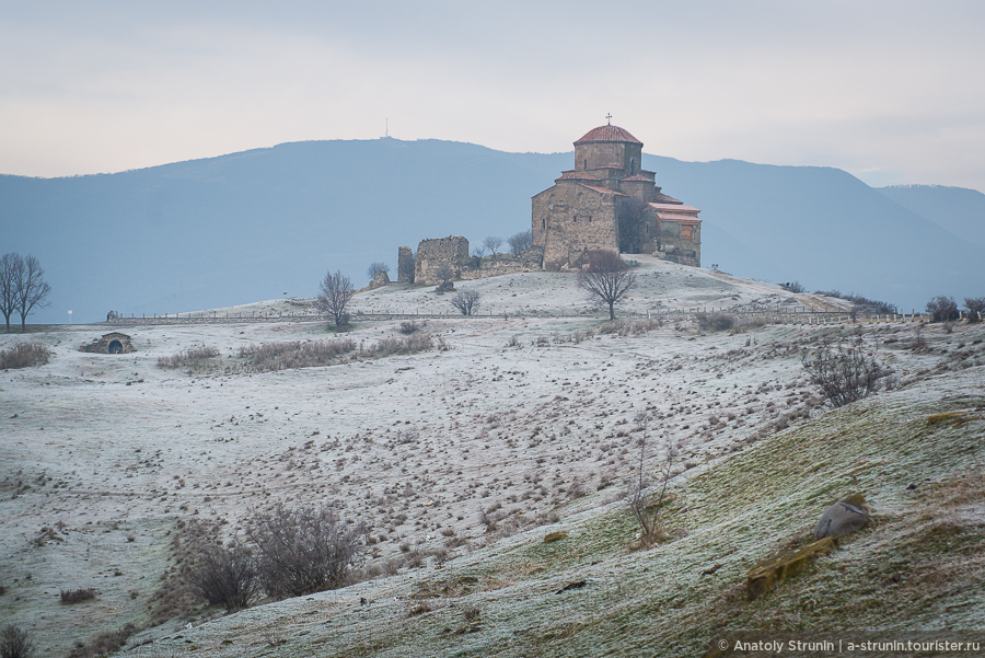 Weather in Georgia in February Jvari Monastery