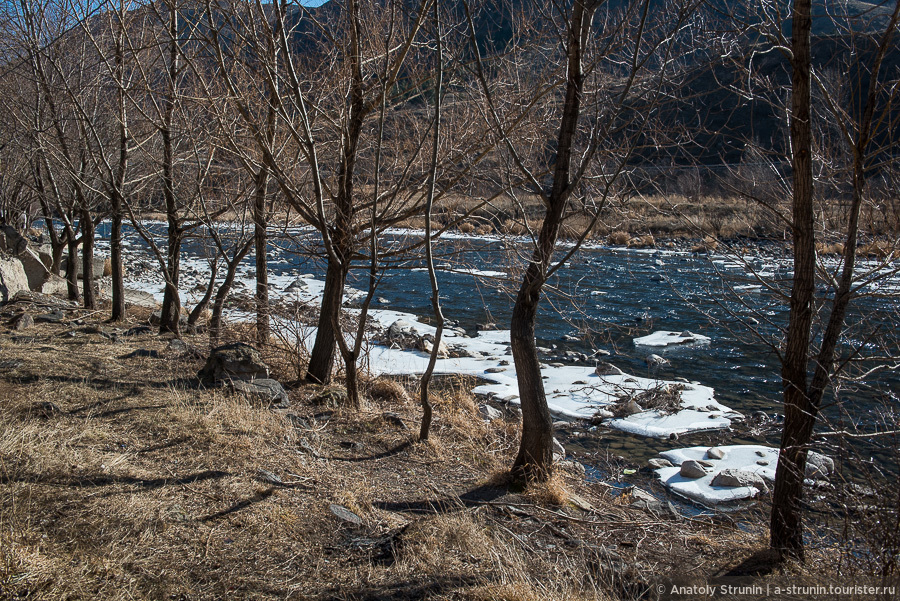 Weather in Georgia in February river