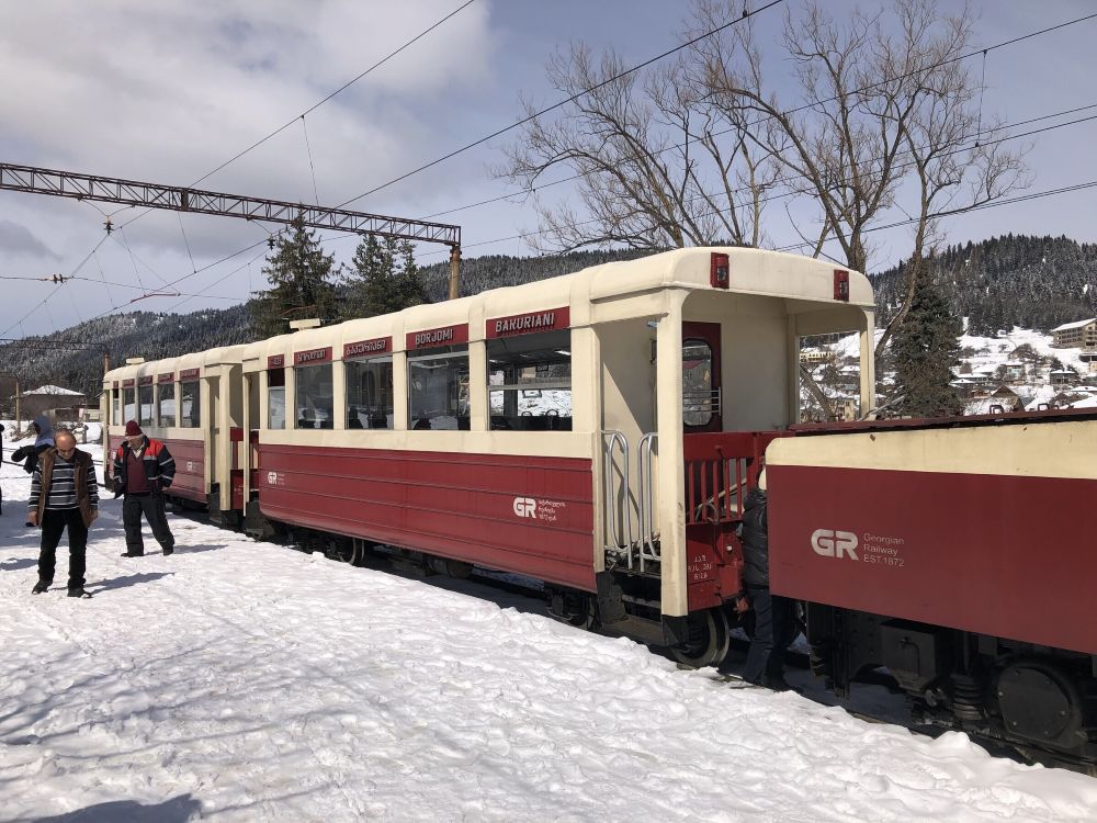 Train Borjomi Bakuriani in March